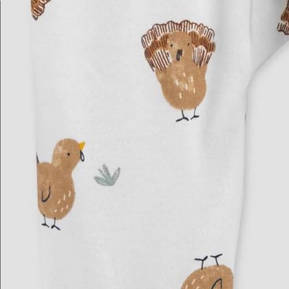 NWT nb boy girl carters thanksgiving cap hat sleeper Turkey feet pajamas layette - Picture 4 of 5